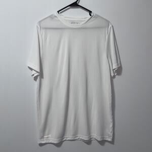 Russell freshforce white short sleeve athletic shirt mens size medium